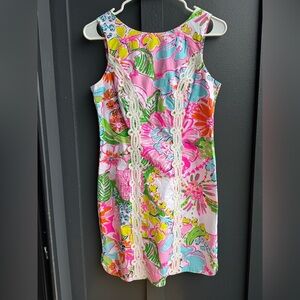 Lilly Pulitzer Multicolor Floral Dress with Lace